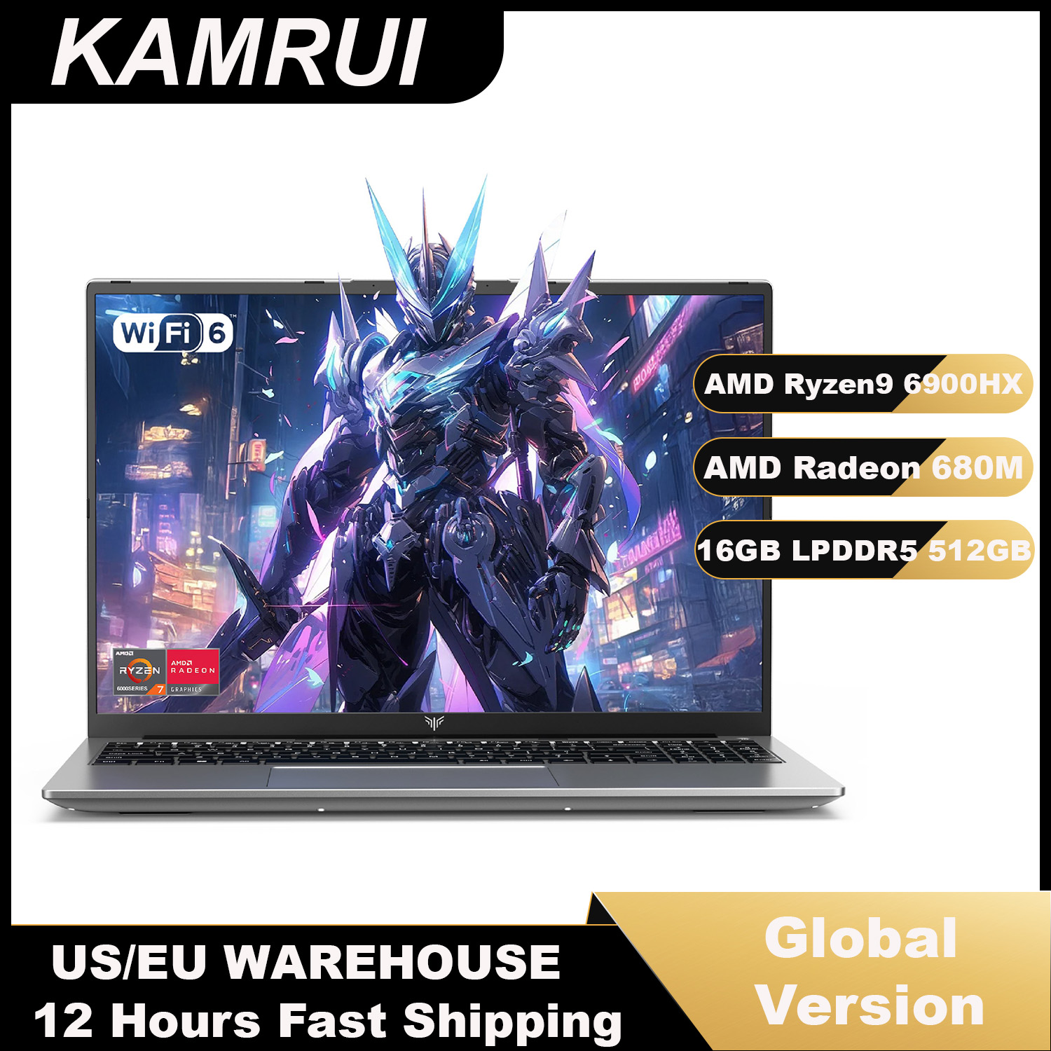 Ddr4 2400Mhz - KAMRUI Laptop de 16 polegadas com
