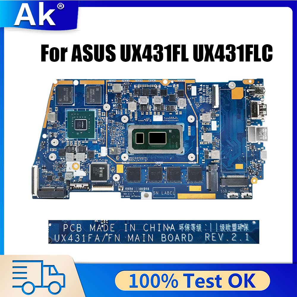 Ddr4 Desktop Ram - ASUS-Placa-mãe portátil para ASUS, UX431FAC, RX431F,