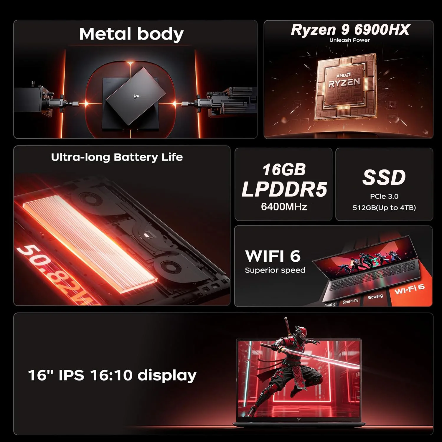 KAMRUI Laptop de 16 polegadas  - Ddr4 2400Mhz avaliação e preço