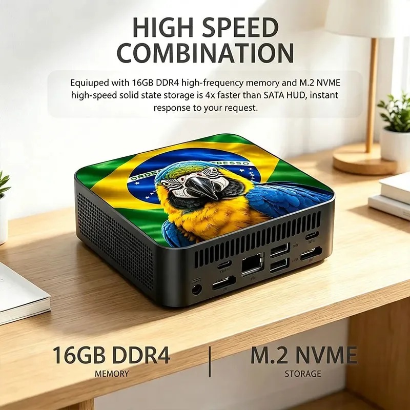Novo Mini PC Poderoso, Computa - Ddr4 Ram avaliação e preço