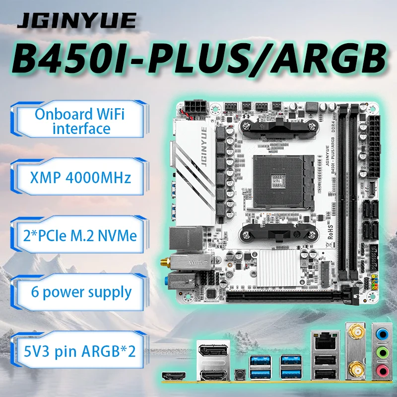 Conjunto de Placa Mãe JGINYUE  - Ddr4 3200Mhz avaliação e preço
