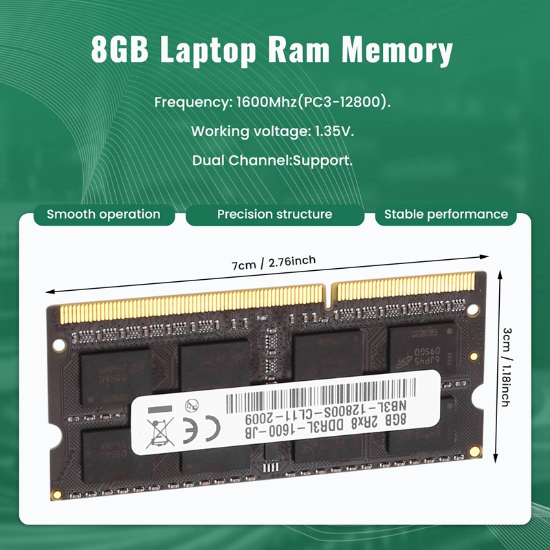 Memória RAM DDR3 8GB para Lapt - Ddr3 8Gb avaliação e preço