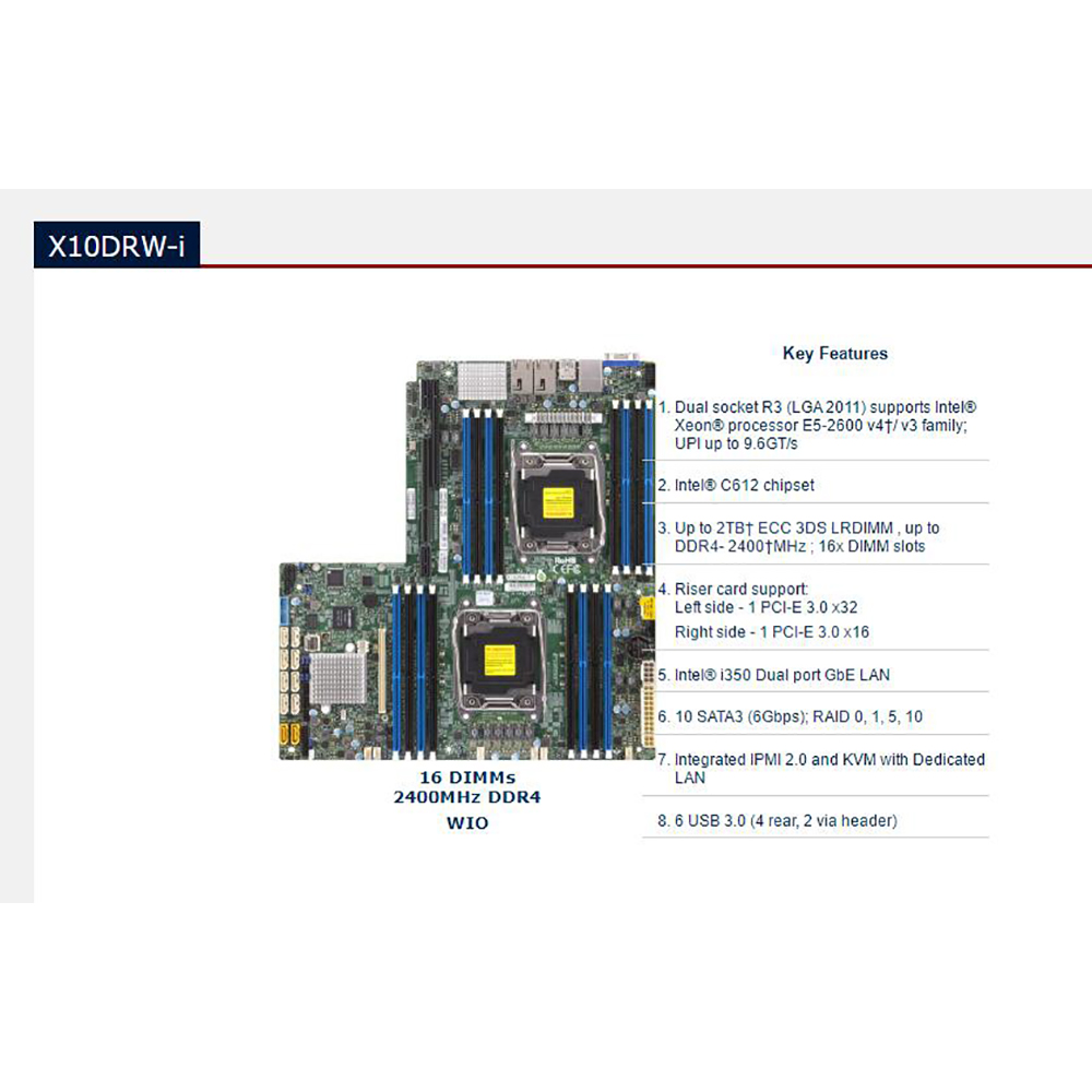 Placa C612 2011 E5-2600 16 DIM - Ddr4 2400Mhz avaliação e preço